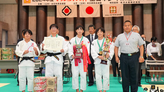 【記録】中学女子の部(準々決勝～決勝)／2024年度マルちゃん杯全日本少年柔道大会