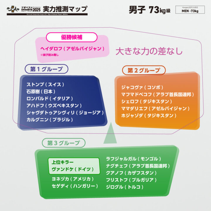 73kg級実力推測マップ