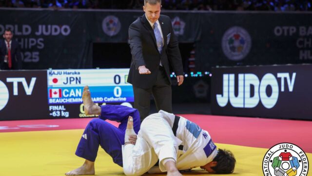 【ニュース】初出場・嘉重春樺が金メダル／ブダペスト世界柔道選手権2025 第4日女子(63kg級)