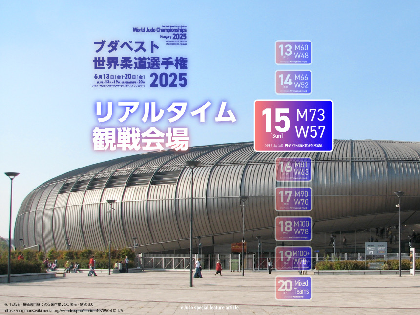 リアルタイム観戦会場/ブダペスト世界柔道選手権 DAY 3