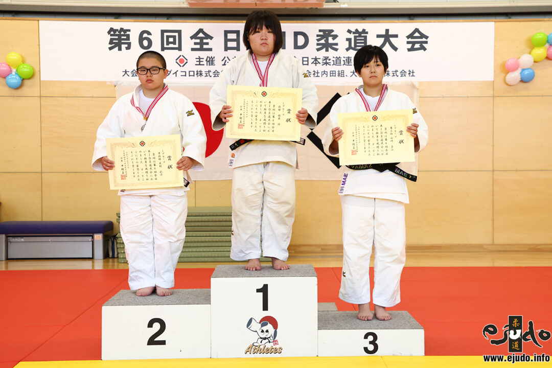優　勝：佐藤雅(戴星学園クラブ)
準優勝：木村彩乃(名古屋介護系柔道部)
第三位：山﨑真江(しずはたスポーツクラブ)