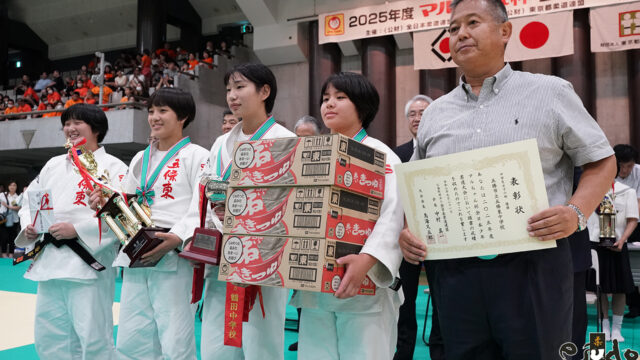 【速報】五條東中が3連覇。中学生男子は新井道場、小学生は岡豊ジュニア柔道クラブが初優勝飾る／2025年度マルちゃん杯少年柔道大会