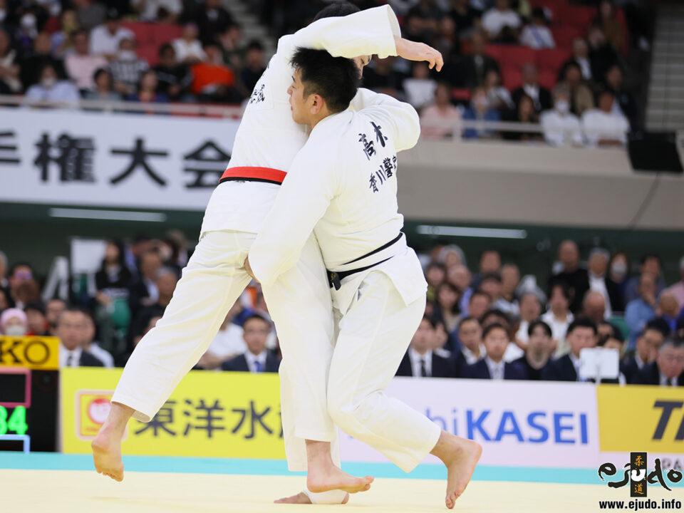 高木育純(四国・香川県警察)○小外掛(3:29)△鈴木直登(九州・旭化成)