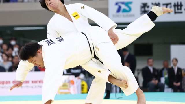 【ニュース】66kg級・武岡殊勲の全日本1勝「出来るだけ大きな相手とやりたかった」／令和8年全日本柔道選手権大会