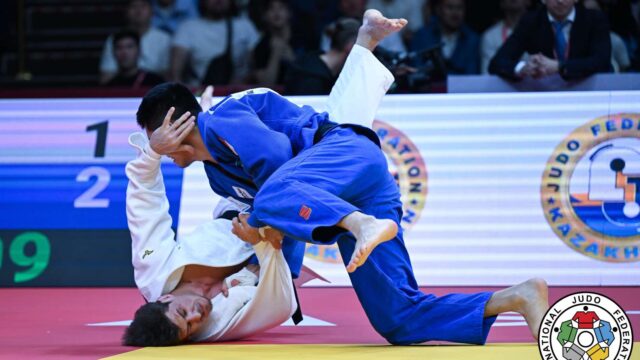 【ニュース】地元カイロラが驚きのツアー初Vで会場沸かす。73kg級はラヴレンテフが優勝、決勝は奇跡の復活果たしたバジーレに逆転勝ち／グランドスラム・カザフスタン2025　第2日男子(73kg級、81kg級)