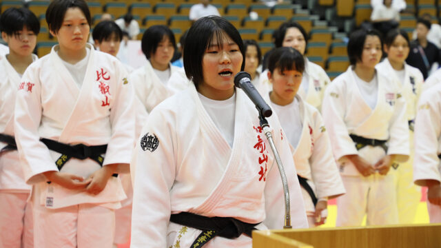【ニュース】女子も開幕、3日間の熱戦始まる／第75回インターハイ柔道競技