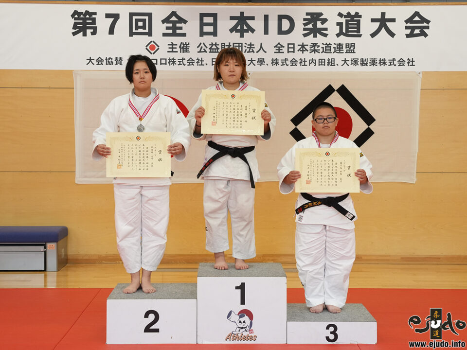 優　勝：桃園愛華(土曜柔道会)
準優勝：飯塚京美(ユニバーサル柔道アカデミー島根)
第三位：井上瑞稀(ミライベース柔道クラブ)