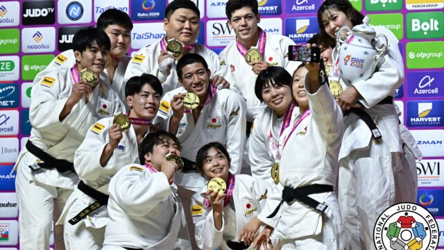 【ニュース・速報レポート】日本が2年ぶりの優勝、決勝は個人王者ずらり並べてロシアを圧倒／バクー世界柔道選手権2026・最終日(男女混合団体戦)